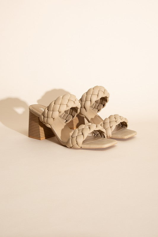 Florence - Braided Stras Mule Heels