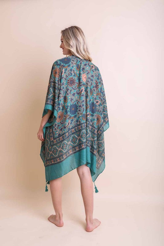 Moriah - Touch of Morroco Tapestry Tassel Kimono