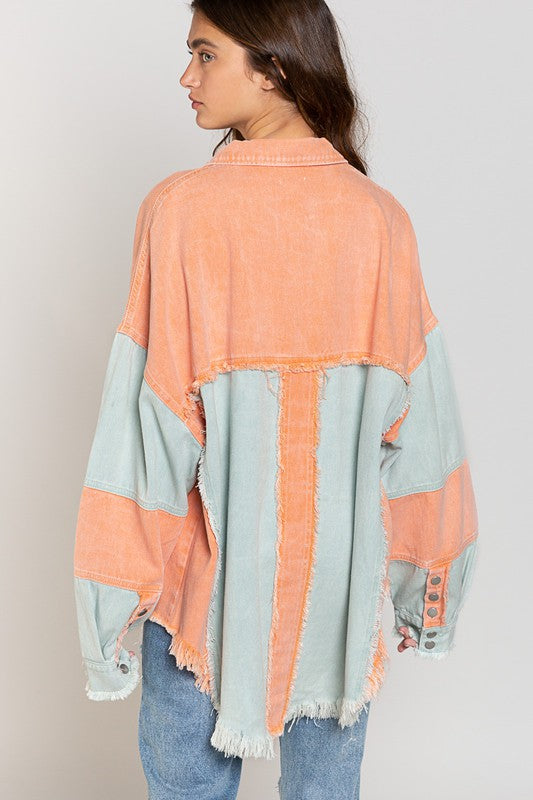 Hillary - Colorblock Oversized Jacket