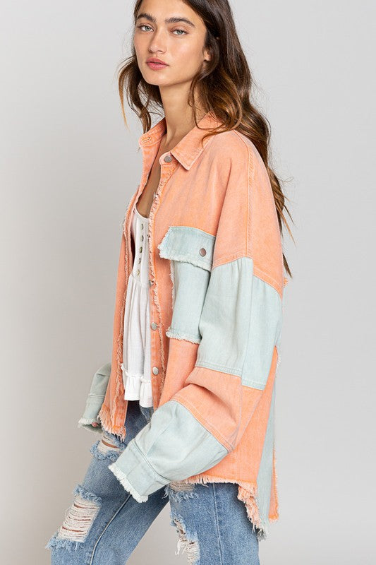 Hillary - Colorblock Oversized Jacket