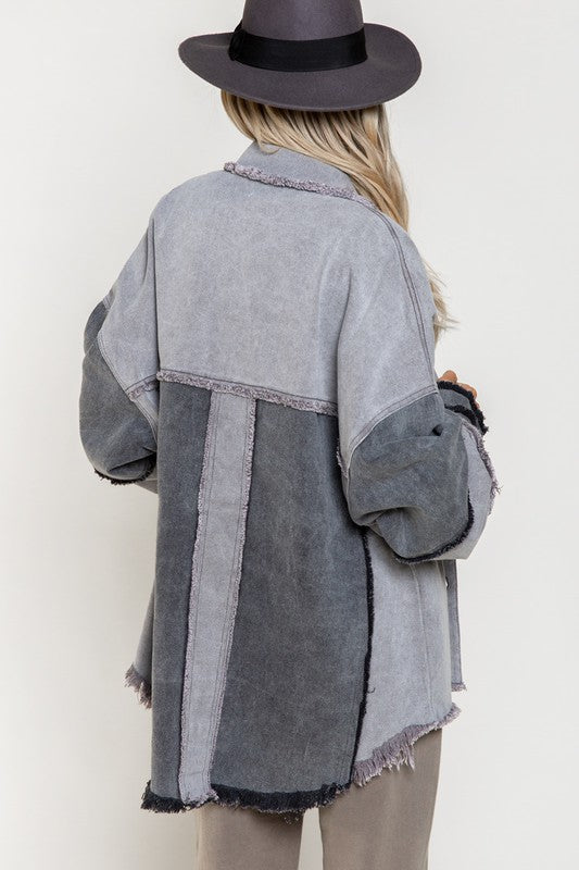 Hillary - Colorblock Oversized Jacket