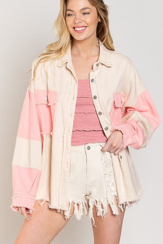 Hillary - Colorblock Oversized Jacket