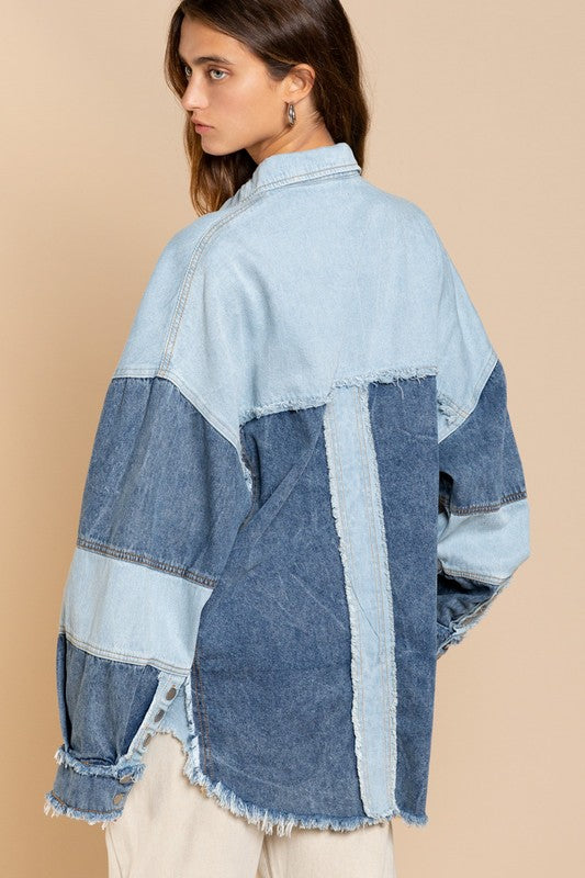 Hillary - Colorblock Oversized Jacket