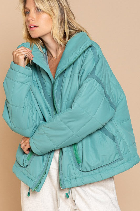 Serena - Quilted With Zipper Closure Jacket