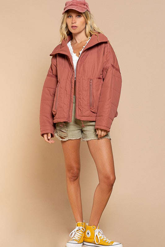 Serena - Quilted With Zipper Closure Jacket