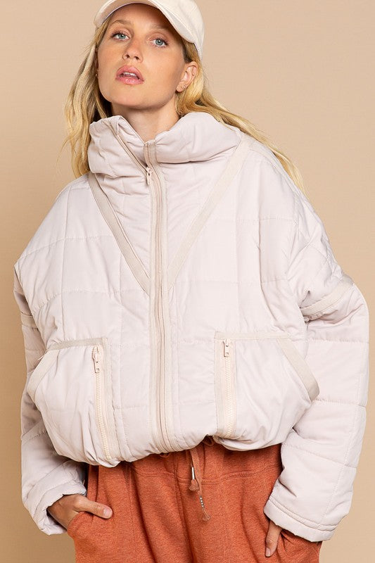 Serena - Quilted With Zipper Closure Jacket