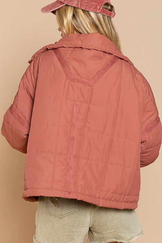 Serena - Quilted With Zipper Closure Jacket