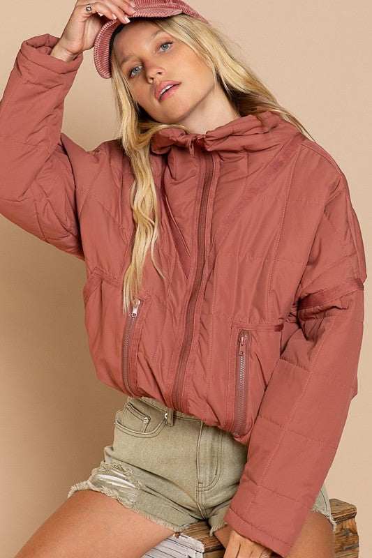 Serena - Quilted With Zipper Closure Jacket