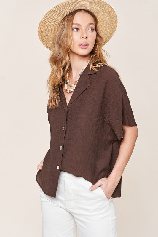 Zoey - Button Down Top