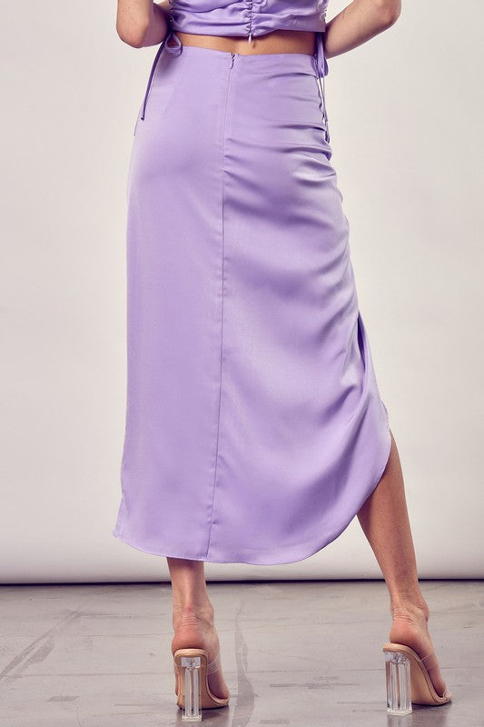 Carrie - Side Gathered Skirt