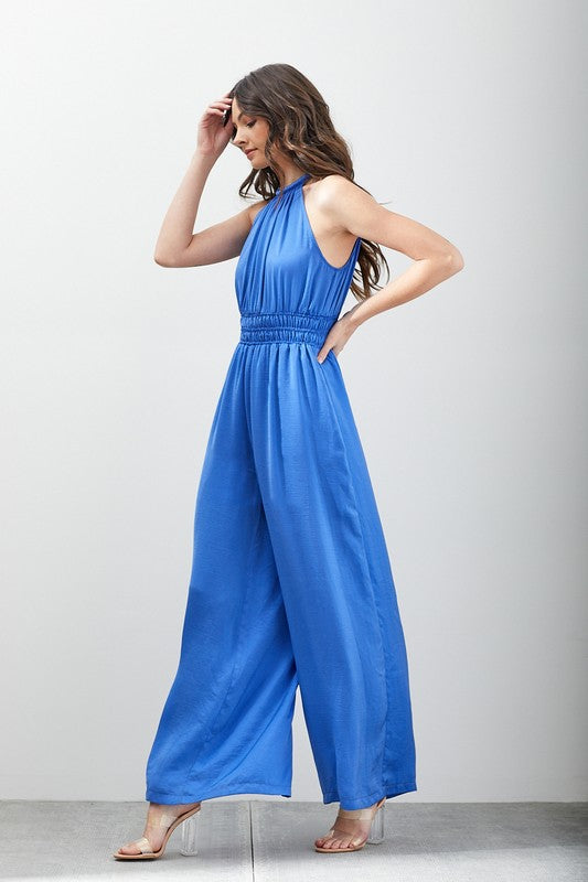 Halle - High Neck Sleeveless Jumpsuit