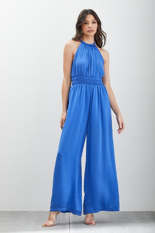 Halle - High Neck Sleeveless Jumpsuit