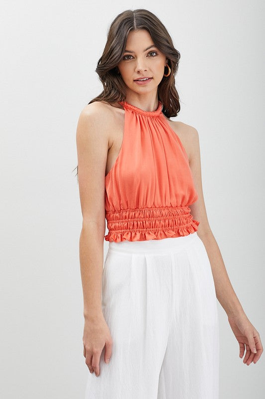 Halle - Smocked Waist Top