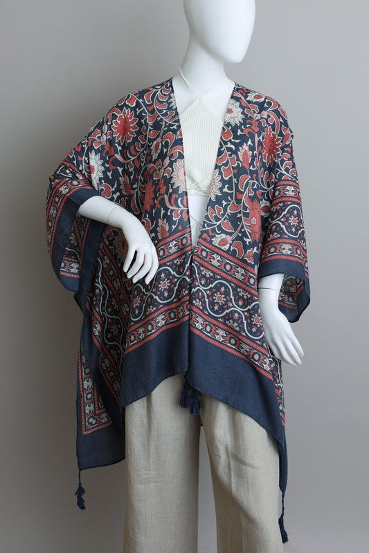 Moriah - Touch of Morroco Tapestry Tassel Kimono