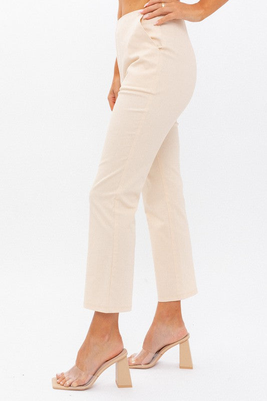 Regina - High-Waisted Crop Pants