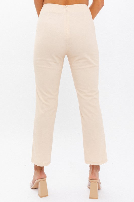 Regina - High-Waisted Crop Pants