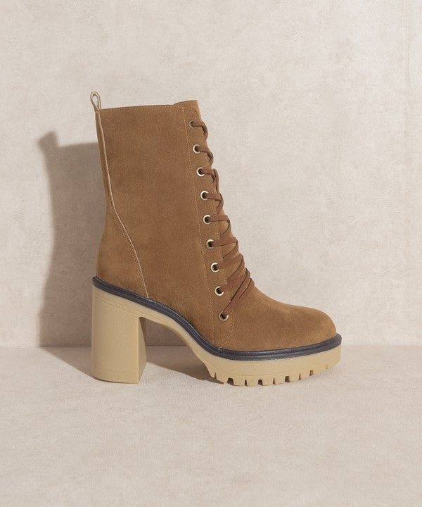 Jenna - Platform Military Boots