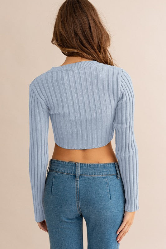 Dina - Asymmetrical Hem Sweater Top