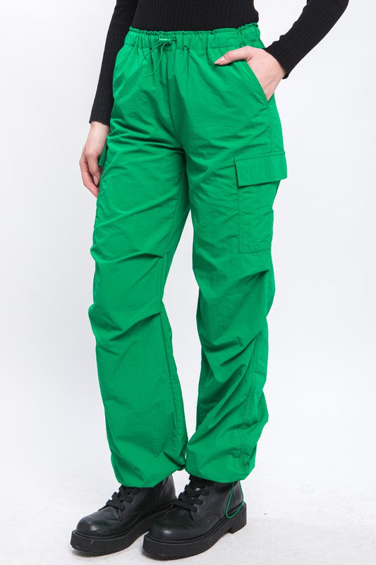 Adrianna - Loose Fit Parachute Cargo Pants