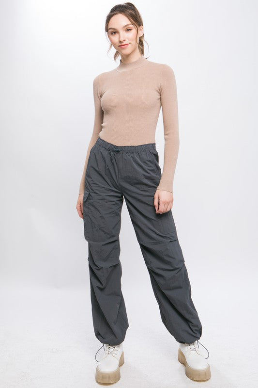 Adrianna - Loose Fit Parachute Cargo Pants