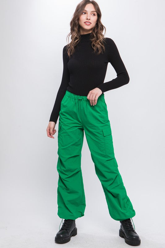 Adrianna - Loose Fit Parachute Cargo Pants