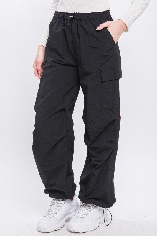 Adrianna - Loose Fit Parachute Cargo Pants