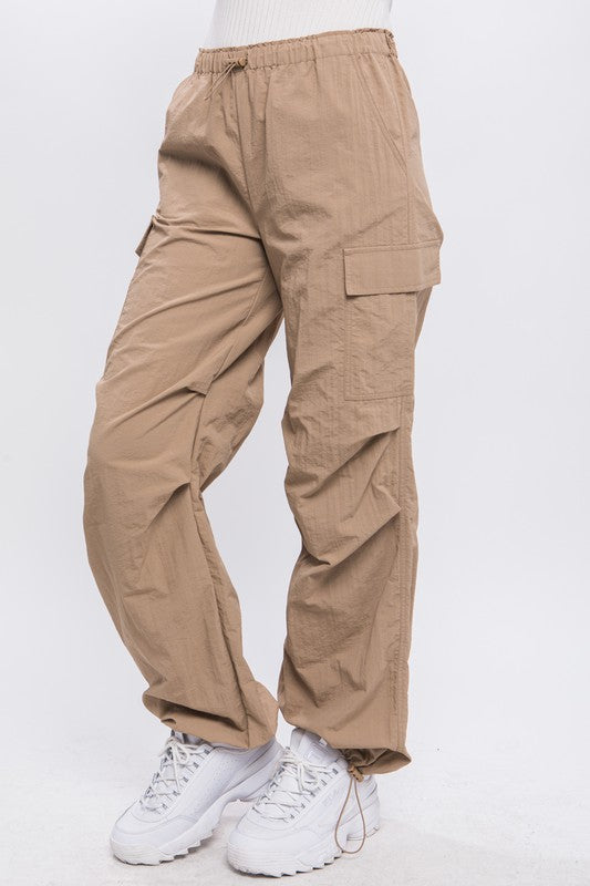 Adrianna - Loose Fit Parachute Cargo Pants