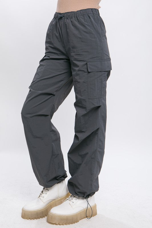 Adrianna - Loose Fit Parachute Cargo Pants