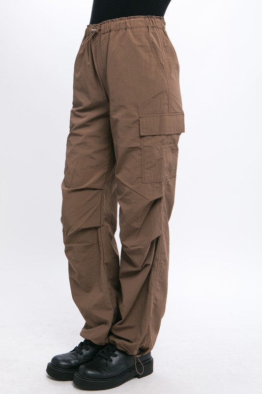 Adrianna - Loose Fit Parachute Cargo Pants