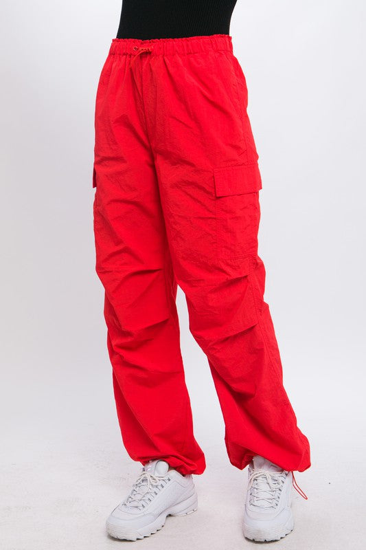 Adrianna - Loose Fit Parachute Cargo Pants