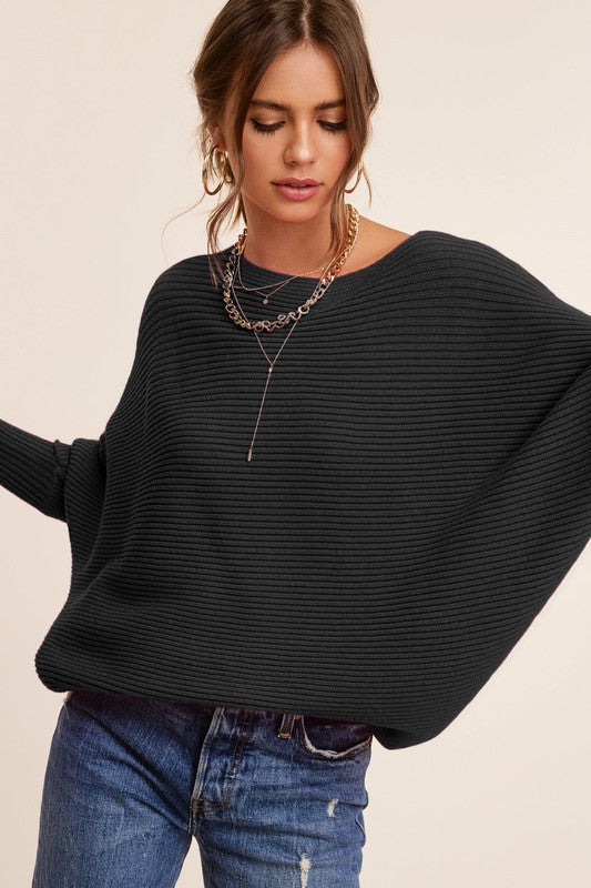 Mae - Knit Batwing Sweater