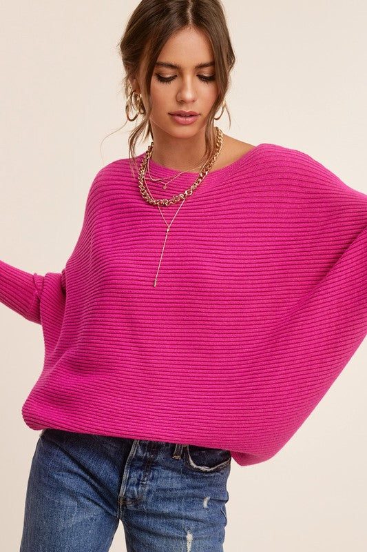 Mae - Knit Batwing Sweater