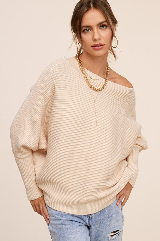 Mae - Knit Batwing Sweater