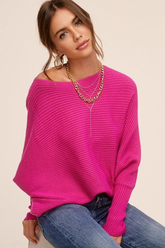 Mae - Knit Batwing Sweater