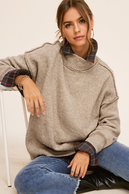 Ella - Knit Turtle Neck Sweater