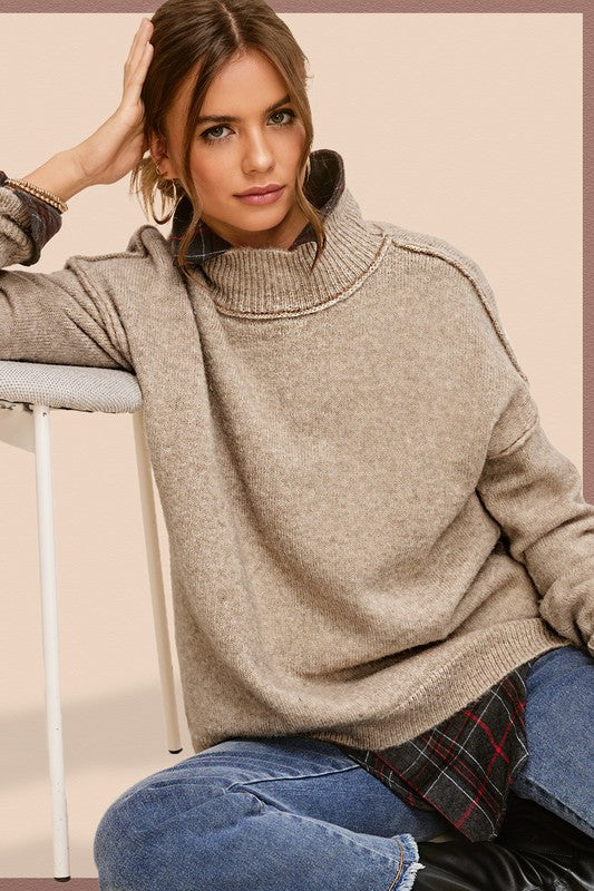 Ella - Knit Turtle Neck Sweater