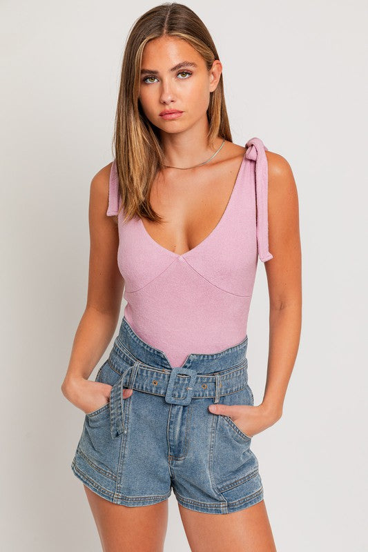 Madelyn - Strap Tie Bodysuit