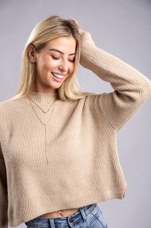 Samantha - Mock Neck Pullover