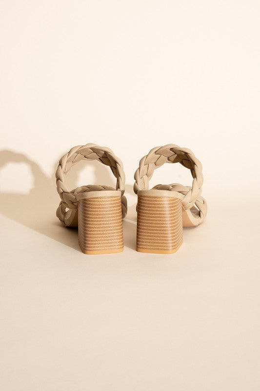 Florence - Braided Stras Mule Heels