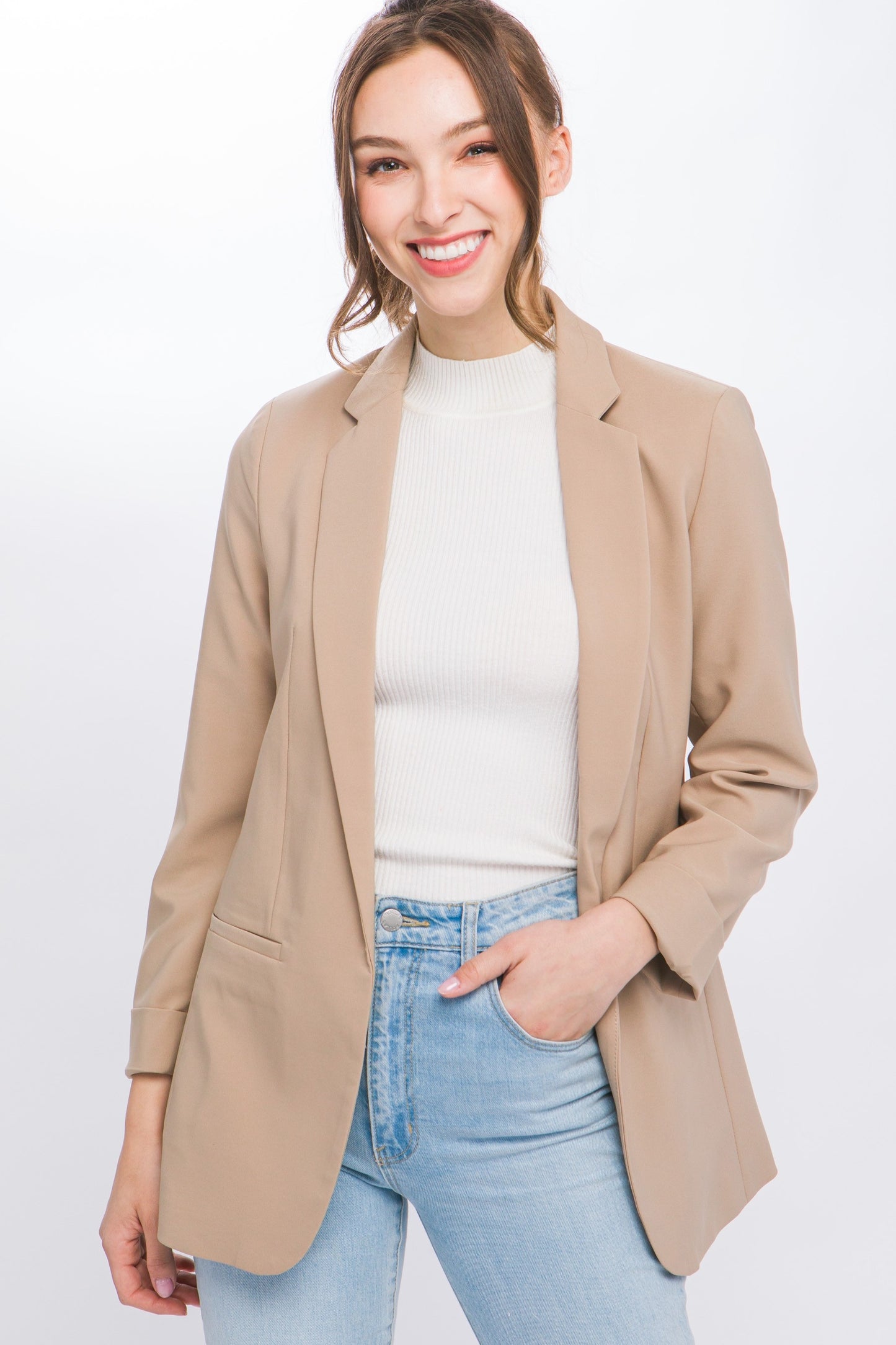 Kimberly - Taupe Blazer