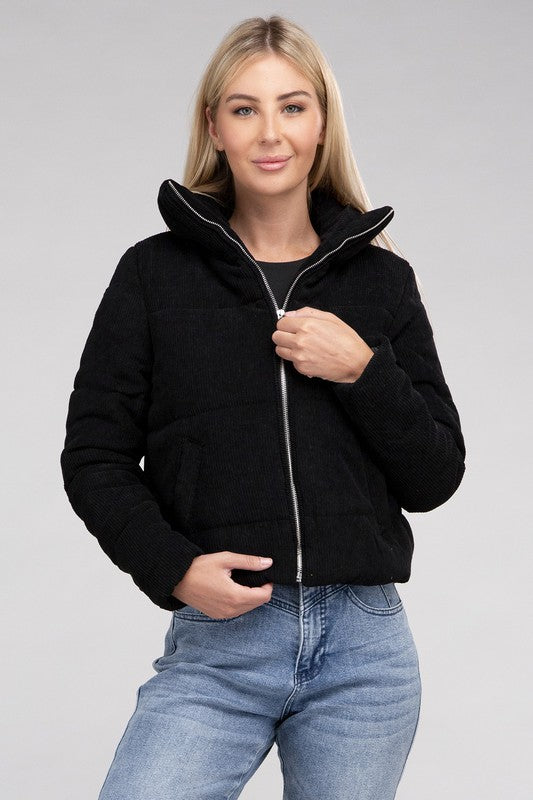 Rosanna - Corduroy Zip-Up Jacket