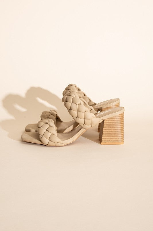 Florence - Braided Stras Mule Heels