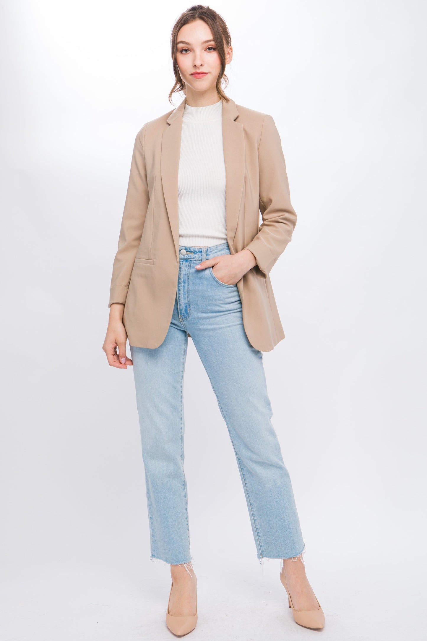 Kimberly - Taupe Blazer