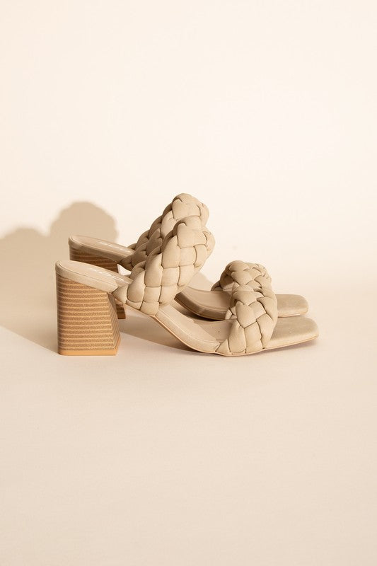 Florence - Braided Stras Mule Heels