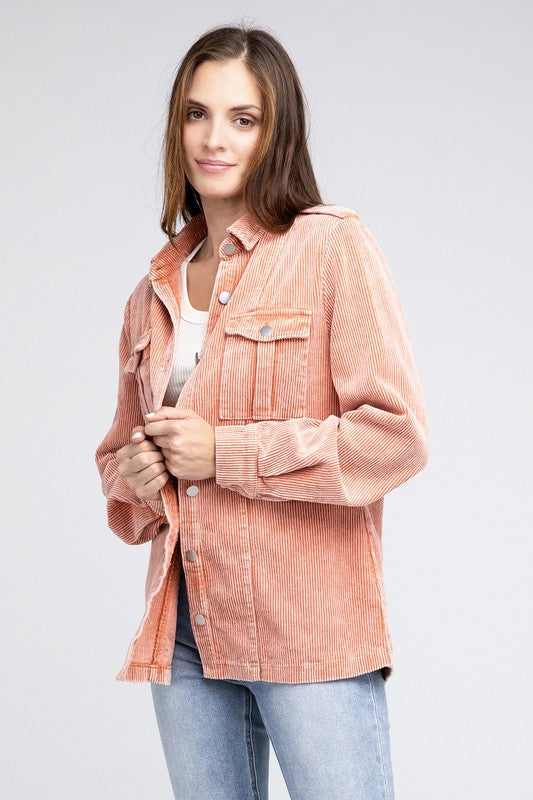 Charlie - Corduroy Buttoned Down Jacket