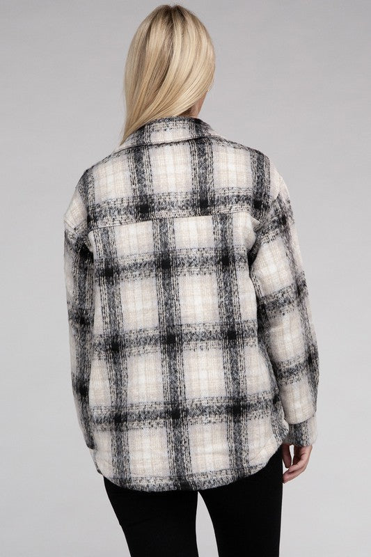 Hazel - Cozy Plaid Flannel Shacket