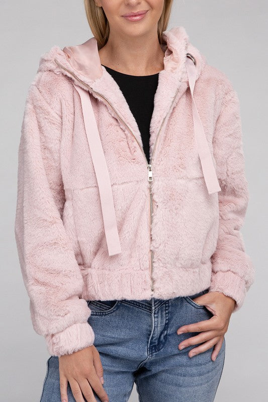 Charlotte - Fluffy Zip-Up Teddy Hoodie