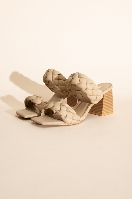 Florence - Braided Stras Mule Heels