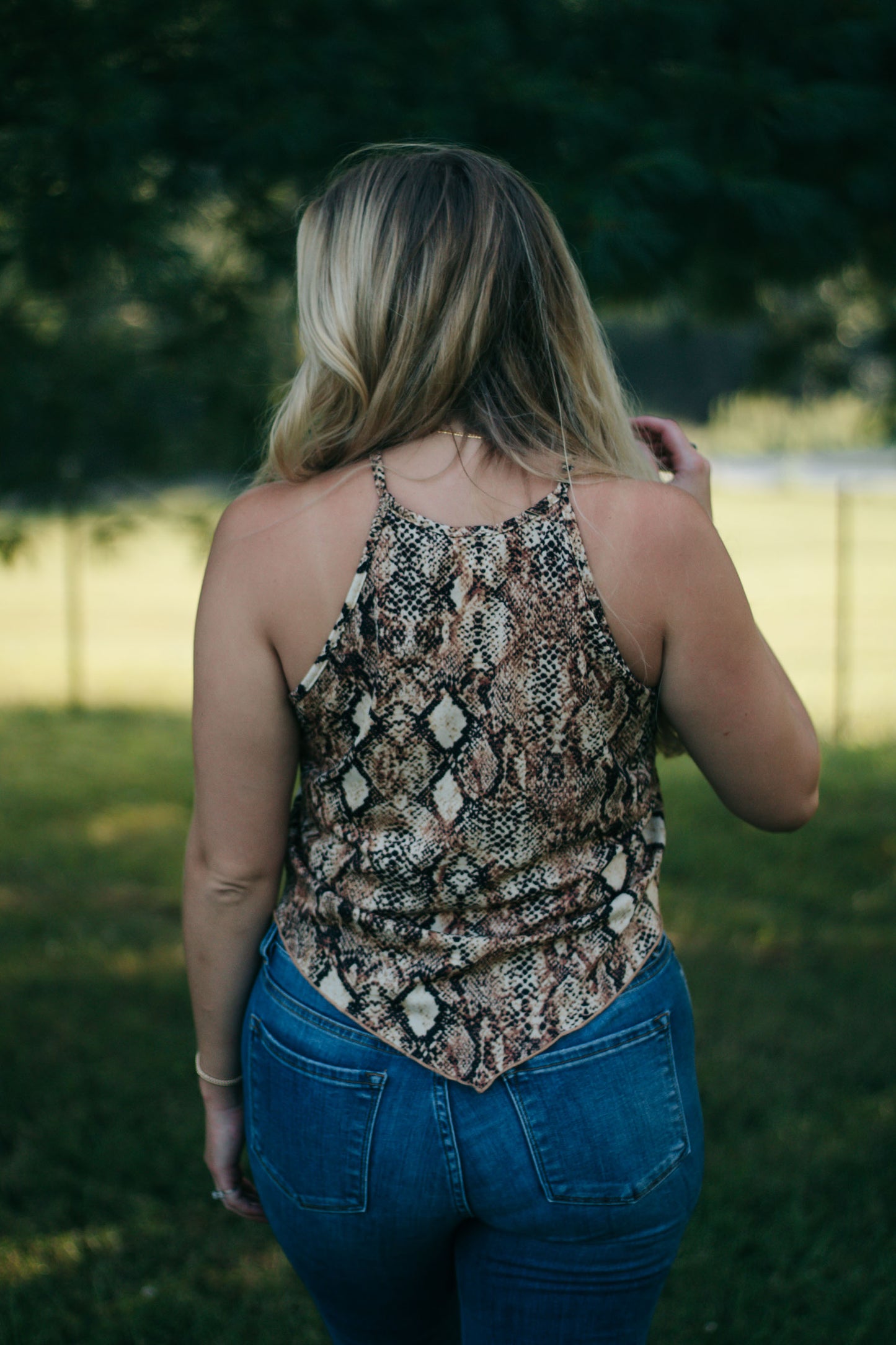 Rayna - Snakeskin Tank