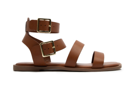 Leah - Brown Gladiator Sandal